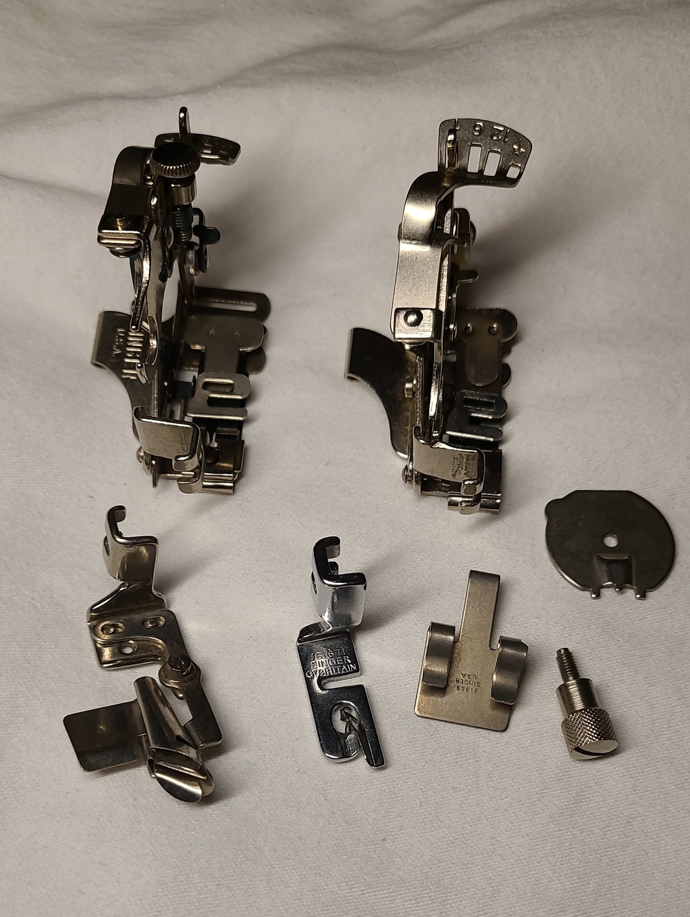 Singer Low Shank Presser Feet And Misc Sewing Ruffler Binder Rolled Hem